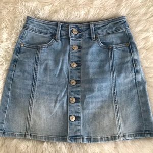 american eagle super stretch denim skirt